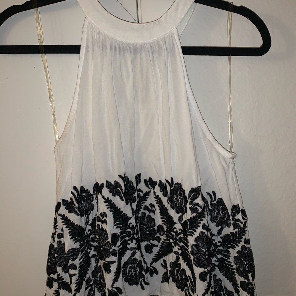 White halter top